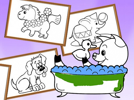 Cartoon Coloring for Kids – Animals